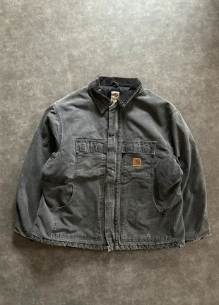 Carhartt Perfectly Faded and Distressed Grey Duck Jack, marke: Carhartt, zustand: Sehr gut, größe: XXL, 90,00 €, 95,20 € beinhaltet Vinted-Käuferschutz Pro