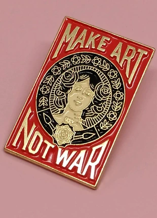 Pin's Make Art Not War, zustand: Neu, mit Etikett, 2,00 €, 2,80 € inklusive Vinted-Käuferschutz