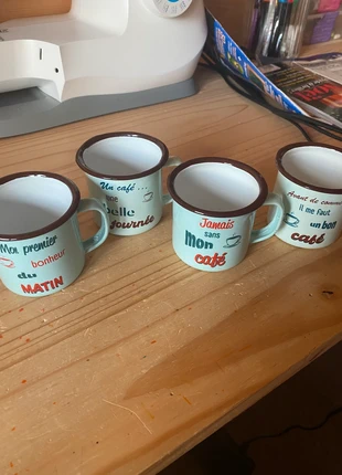 Lot 4 tasses de café, marca: Boutique indépendante, estado: Nuevo con etiquetas, 10,00 €, 11,20 € Protección al comprador incluida