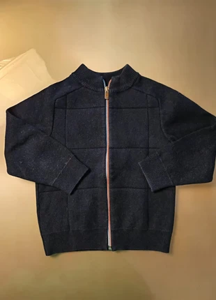 cardigan jacadi blu navy 5/6 anni 116cm con zip tricolore, merk: Jacadi, staat: Heel goed, maat: 5 jaar / 110 cm, € 8,00, € 9,10 inclusief Kopersbescherming