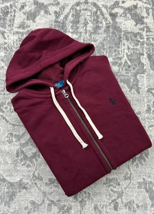 Full Zip Ralph Lauren / Sweat à Capuche RL / Pull Zippé Bordeaux Taille L - Logo Bleu Marine Brodé, marque: Ralph Lauren, état: Très bon état, taille: L, 55,00 €, 58,45 € Protection acheteurs (Pro) incluse