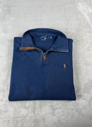 Half zip 1/4 zip col camionneur Ralph Lauren | Taille XL | Bleu marine logo classic vintage, marca: Ralph Lauren, estado: Muy bueno, tamaño: XL, 39,90 €, 42,60 € Protección al comprador incluida