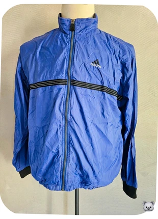 Veste coupe vent adidas brodé rétro vintage annee 1990 bleu noir taille L, marca: adidas, estado: Muito bom, tamanho: L, €29.90, €32.10 inclui Proteção do Comprador Pro