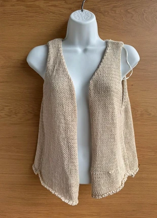Gilet sans manches en maille beige Asos – Taille inconnue – Étiquette arrachée, brand: ASOS, condition: Good, size: Other, €6.00, €7.00 includes Buyer Protection