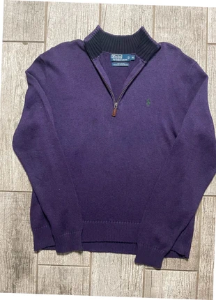 Pull Polo Ralph Lauren violet col zippé, brand: Ralph Lauren, condition: Very good, size: XL, €60.00, €63.70 includes Buyer Protection
