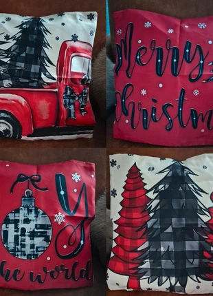 Vier sierkussenslopen, staat: Heel goed, maat: 40 x 40 cm, € 15,00, € 16,45 inclusief Kopersbescherming Pro