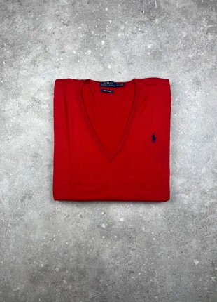 Pull À Col V Polo Ralph Lauren Taille M Femme Rouge Logo Brodé 100% Coton #LA208, marque: Ralph Lauren, état: Très bon état, taille: M / 38 / 10, 20,00 €, 21,70 € Protection acheteurs (Pro) incluse