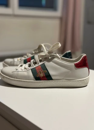 Basket cuir Gucci Blanche 36 TBE, brand: Gucci, condizioni: Ottime, taglia: 36, €250.00, €263.20 include la Protezione acquisti