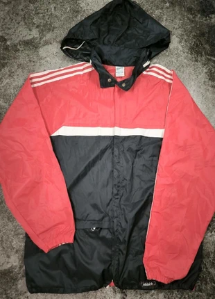 Veste coupe‑vent vintage Adidas rouge & noir L – imperméable, sport & street, marque: adidas, état: Très bon état, taille: L, 27,00 €, 29,05 € Protection acheteurs (Pro) incluse