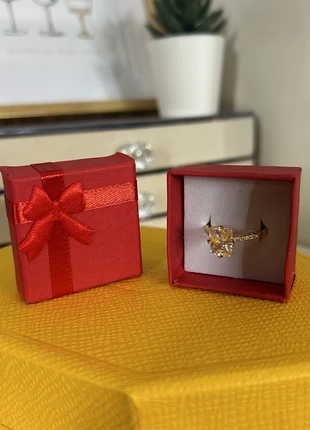 Bague dorée à grosse pierre ovale brillante, marque: Brillante, état: Neuf sans étiquette, taille: Ajustable, 8,00 €, 9,10 € Protection acheteurs incluse