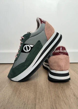 Basket No Name pour femme daim vert, bordeaux et rose ,Très bon état. Taille 38. ref#1.15, brand: no name, condition: Very good, size: 38, €45.00, €47.95 includes Buyer Protection Pro