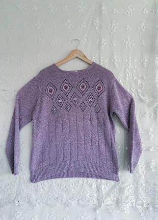 Lavender vintage fairycore knit sweater, marque: Vintage Dressing, état: Très bon état, taille: L / 40 / 12, 16,00 €, 17,50 € Protection acheteurs incluse