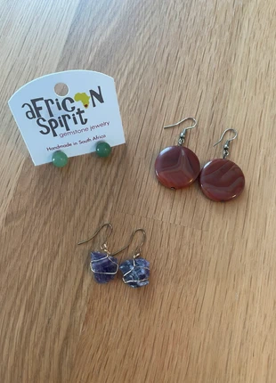 Bundeltje edelstenen oorbellen aventurijn amethist carneool agaat, état: Très bon état, 5,75 €, 6,74 € Protection acheteurs (Pro) incluse