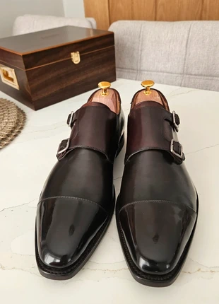 Crockett & Jones Lowndes Monk Strap Shoes, brand: Crockett & Jones, condition: Good, size: 10.5, £200.00, £210.70 includes Buyer Protection