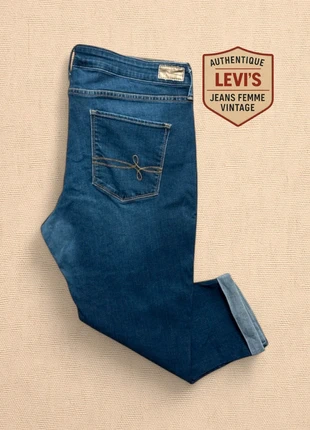 Jean Levi’s® Authentique femme slim bleu moyen taille FR 42/44 (W33 L32) très bon état 1091, marca: Levi's, estado: Muito bom, tamanho: XXL / 44 / 16, €15.00, €16.45 inclui Proteção do Comprador Pro