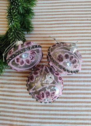 Prachtig! 3x lila zilverkleurige kerstbal glas Loods 5, merk: Loods 5, staat: Heel goed, € 8,50, € 9,63 inclusief Kopersbescherming Pro