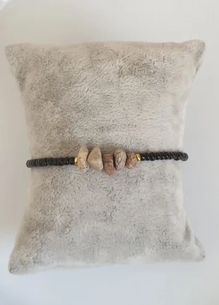 Bracelet perles Chips beige, perles de rocailles fines noires, marca: Tendance, estado: Muy bueno, 2,00 €, 2,80 € Protección al comprador Pro incluida