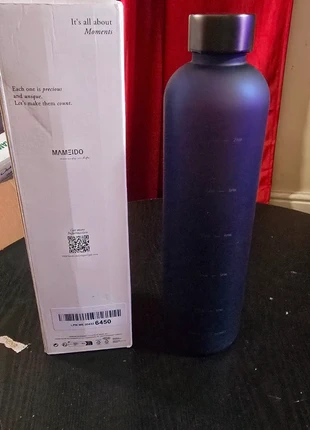 1L Water Bottle – Motivational Time Markings, Sports & Gym Bottle (Sapphire Blue, 1000ml), brand: Sports, condition: New with tags, £10.99, £12.24 includes Buyer Protection