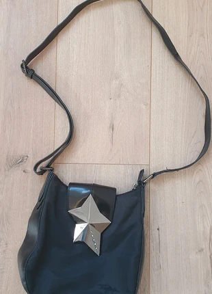 Thierry Mugler | Sac bandoulière Zenith noir avec étoile argentée | VT088, brand: Thierry Mugler, condition: Good, €24.95, €26.90 includes Buyer Protection