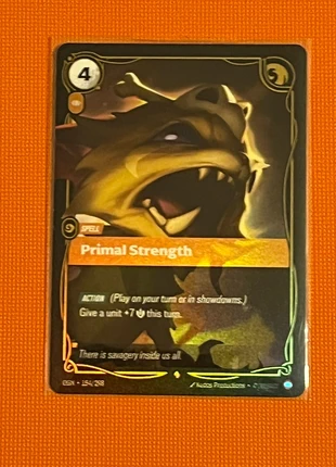 Primal Strength - Riftbound, brand: League of Legends, condition: Like new, €2.00, €2.80 includes Buyer Protection