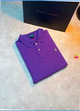 Polo Ralph Lauren vintage violet logo brodé vert pour homme taille M en très bon état, marque: Ralph Lauren, état: Très bon état, taille: M, 27,00 €, 29,05 € Protection acheteurs (Pro) incluse