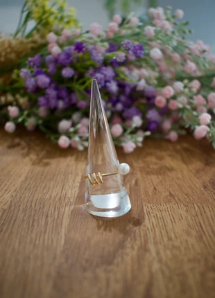 Jolie bague dorée en acier inoxydable 🌸, brand: Accessoire, condition: New with tags, size: Adjustable, €3.99, €4.89 includes Buyer Protection