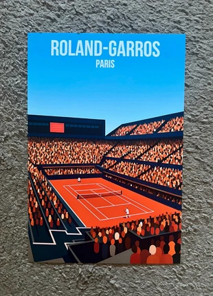 Poster Tennis Slam Roland Garros Paris Red Clay Sinner Alcaraz Nadal Federer Gift Idea - 20x30, brand: Roland Garros, condizioni: Ottime, €12.50, €13.83 include la Protezione acquisti Pro