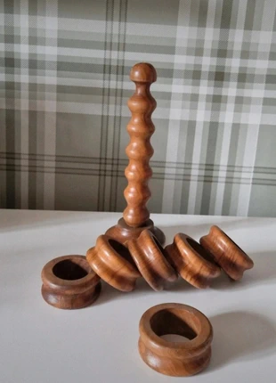 Lot ronds de serviette support bois shabby chic campagne chic vintage, marke: Shabby Chic, zustand: Sehr gut, 15,00 €, 16,45 € inklusive Vinted-Käuferschutz