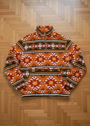 Veste polaire homme motif aztèque flanelle col montant coupe décontractée zippée automne hiver, brand: Vintage Dressing, condition: Very good, size: S, €29.99, €32.19 includes Buyer Protection