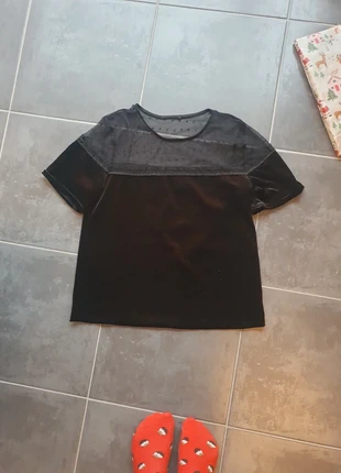 Tee-shirt velours, brand: Vintage, condition: Very good, size: S / 36 / 8, €5.00, €5.95 includes Buyer Protection