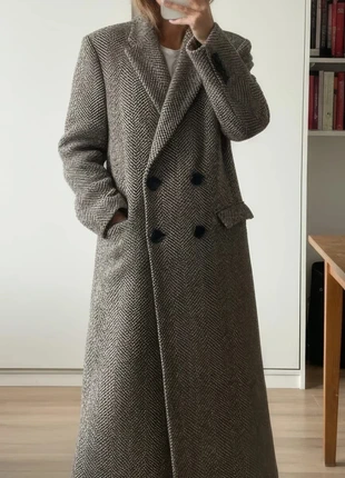 Manteau long gris et noir style elegant taille S, marca: Winterwhisper, estado: Muito bom, tamanho: S / 36 / 8, €99.90, €105.60 inclui Proteção do Comprador