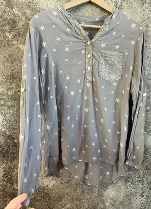 Chemisier sequins gris femme taille S Blusa mujer Camicetta donna Damenbluse, état: Très bon état, taille: S / 36 / 8, 6,00 €, 7,00 € Protection acheteurs incluse