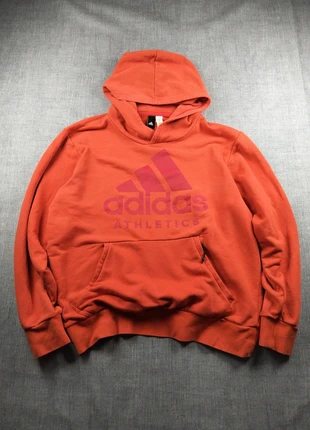 Adidas Athletics burnt orange hoodie Badge of Sport with side zip pocket, marque: adidas, état: Très bon état, taille: L, 18,00 €, 19,60 € Protection acheteurs incluse