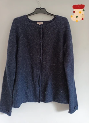 Joli gilet bleu marine avec fils pailletés, marque Du Pareil au Même, marca: Du Pareil au Même, estado: Novo sem etiquetas, tamanho: 12 anos / 152 cm, €5.00, €5.95 inclui Proteção do Comprador