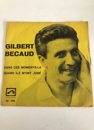 Gilbert Becaud Dans c’est moment là ,Quand ils m’ont jugé, estado: Bueno, 1,10 €, 1,86 € Protección al comprador incluida