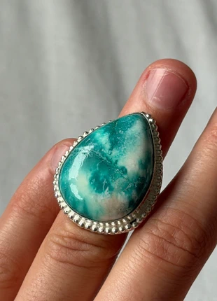 Clearance Sale £3.99 Silver Larimar Ring Size G1/2 Ideal Christmas Present, brand: Silver, condition: New without tags, size: 14.5 mm / G½, £3.99, £4.89 includes Buyer Protection Pro
