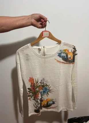 Blusa Hilo Ligero Estampado Floral Talla M Jersey Punto Fino Cuello Cremallera Espalda Excelente, marque: Local, état: Très bon état, taille: M / 38 / 10, 5,99 €, 6,99 € Protection acheteurs incluse