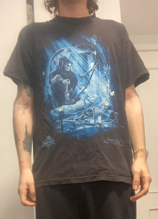 Camiseta gráfico calavera guadaña, marque: Local, état: Très bon état, taille: M, 6,00 €, 7,00 € Protection acheteurs incluse