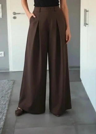 Pantalon à Jambes Larges Marron Style Vintage Taille M, marque: Vintage Dressing, état: Très bon état, taille: M / 38 / 10, 49,90 €, 53,10 € Protection acheteurs incluse