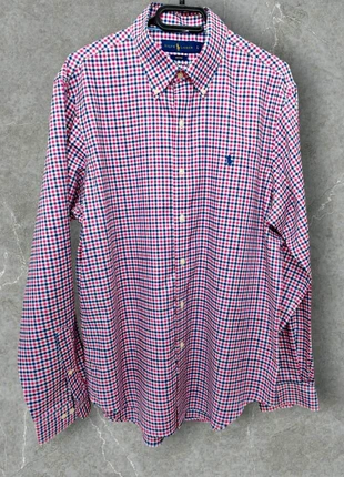 Chemise homme Ralph Lauren vichy rose/bleu L, merk: Ralph Lauren, staat: Heel goed, maat: L, € 24,90, € 26,85 inclusief Kopersbescherming