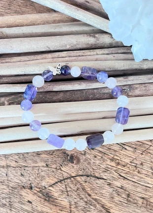 Bracelet quartz rose/amethyste, marque: Inconnu, état: Très bon état, 13,50 €, 14,88 € Protection acheteurs incluse