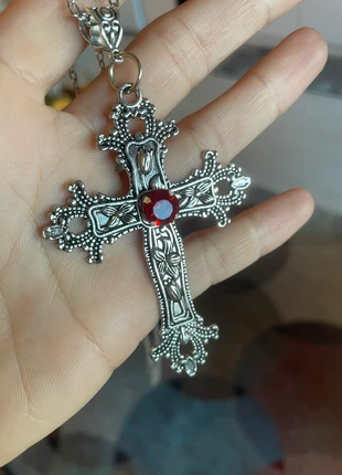 Collier avec croix et fleurs gothique punk médiéval sorcière vintage dressing, brand: Vintage Dressing, condition: New without tags, €5.00, €5.95 includes Buyer Protection