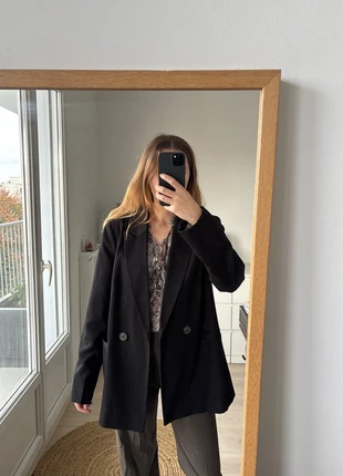 Blazer noir Primark femme coupe droite moderne chic taille 40, marque: Zara, état: Très bon état, taille: L / 40 / 12, 12,00 €, 13,30 € Protection acheteurs incluse