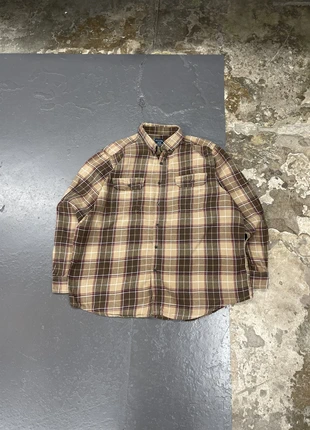 Chemise en flanelle USA marron et beige à carreaux Vintage, marke: Vintage Dressing, zustand: Sehr gut, größe: XL, 14,00 €, 15,40 € beinhaltet Vinted-Käuferschutz Pro