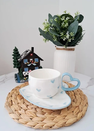 Tasse cœurs bleus – Parfaite pour l’hiver 💙, marca: sansnom., estado: Nuevo sin etiquetas, 14,99 €, 16,44 € Protección al comprador incluida