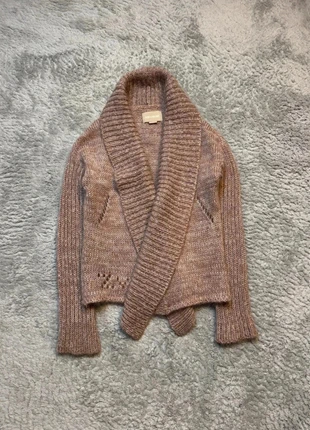 Pull sweat gilet poncho veste zadig et voltaire en laine mohair marron beige rose taille S femme, brand: Zadig & Voltaire, condizioni: Ottime, taglia: S / IT 40 / EU 36, €65.00, €68.95 include la Protezione acquisti