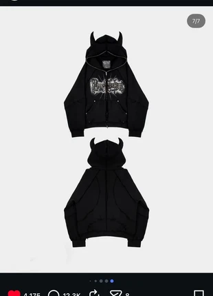 timeseekers devil zip hoodie, brand: Timeseekers, condizioni: Ottime, taglia: M / IT 42 / EU 38, €65.00, €68.95 include la Protezione acquisti