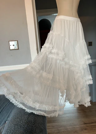 Fashion White Mesh Long Skirt, brand: Unbranded, condition: New without tags, size: M / UK 12-14, £23.00, £24.85 includes Buyer Protection