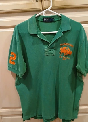 Polo Ralph Lauren Big Horse Mens Polo with 2 on sleeve, brand: Ralph Lauren, condition: Very good, size: L, $30.00, $32.20 includes Buyer Protection