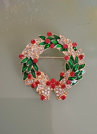 Spilla corona di Natale, marque: Vintage Love, état: Neuf sans étiquette, 8,90 €, 10,05 € Protection acheteurs incluse
